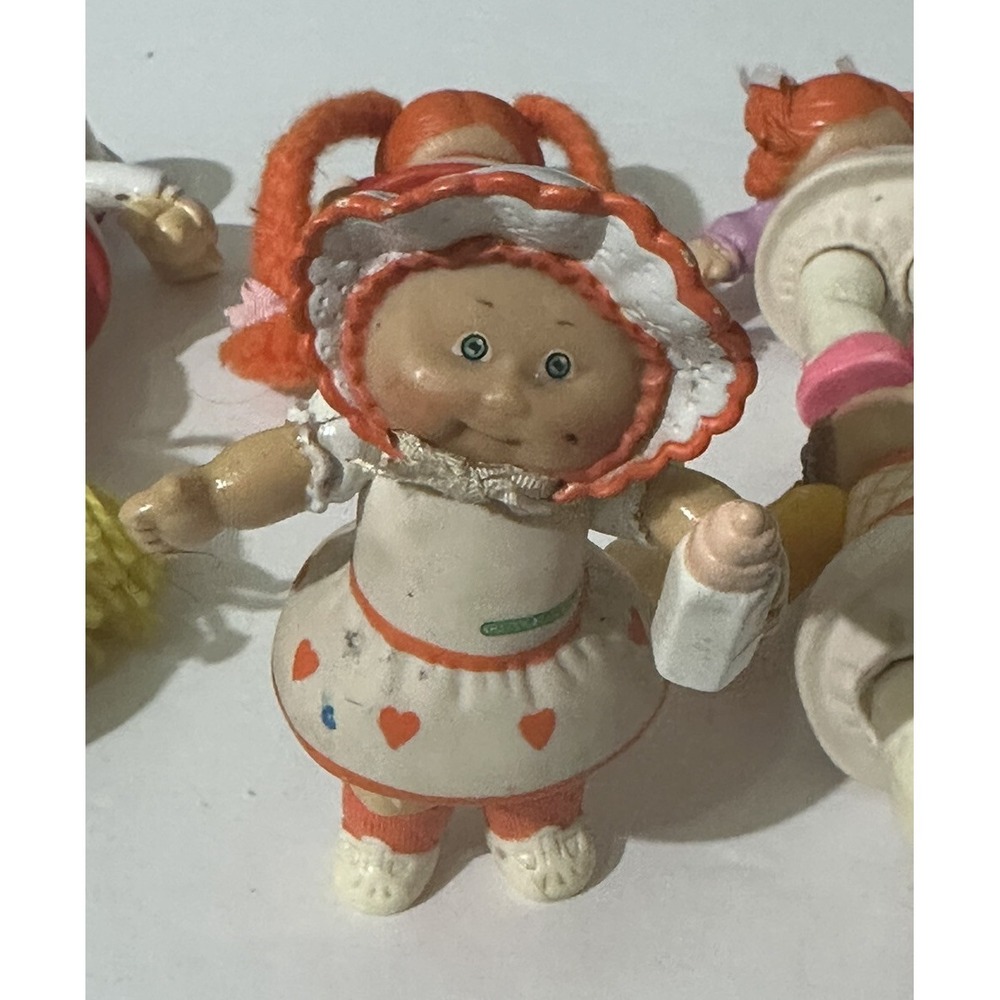 Vintage 1984 Cabbage Patch Kids Mini Dolls OOA Lot of 6 Rare 3" PVC - Picture 4 of 9